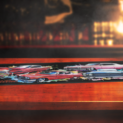 Cadillac Eldorado American Classic Muscle Car Bar Mat Runner